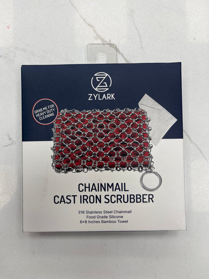 Chainmail cast-iron scrubber