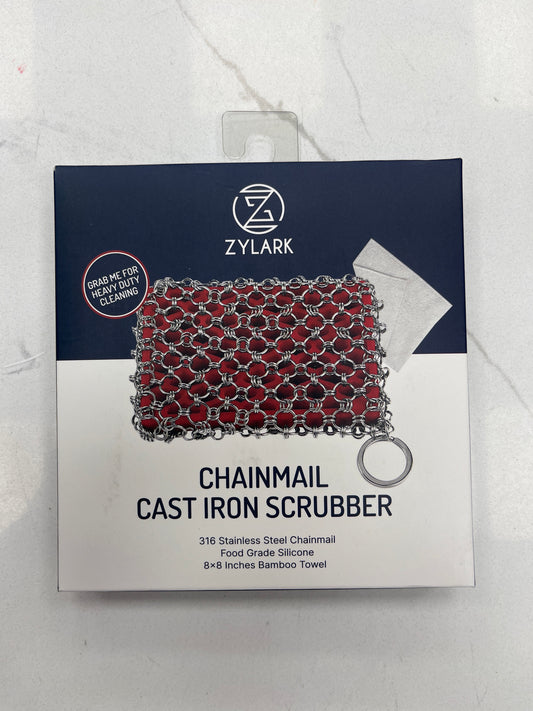 Chainmail cast-iron scrubber