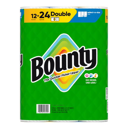 Bounty 12=24 pack select-a-size