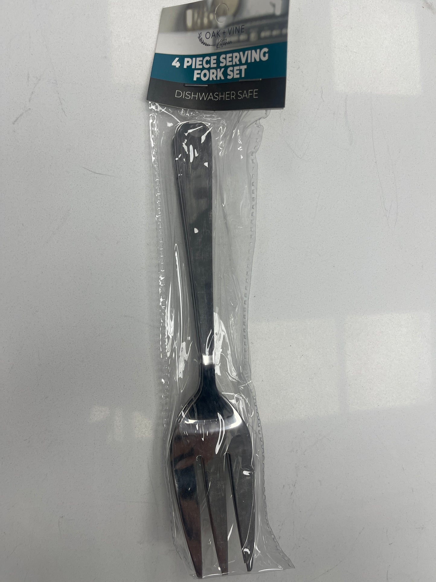 Four piece serving fork set dishwasher safe
