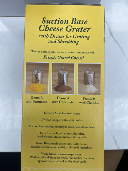 Suction base cheese, grater stainless steel