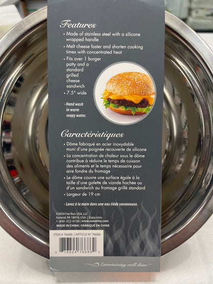 Cheese melting dome
