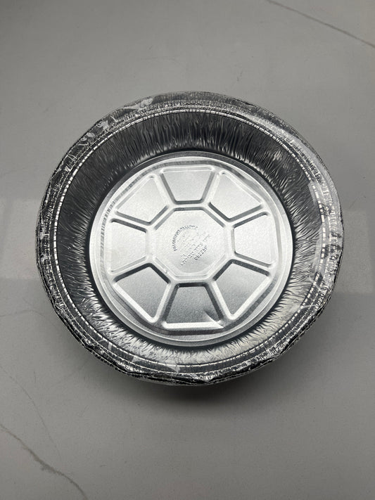 7 inch round disposable tin five pack