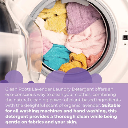 Clean roots laundry detergent organic lavender 9.29oz