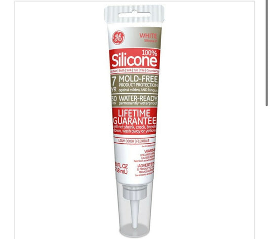 GE silicone advanced white 2.8oz￼