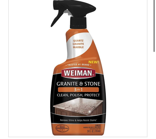 WEIMAN GRANITE & STONE CLEANER , POLISH, PROTECT 24oz â€“ TRIG