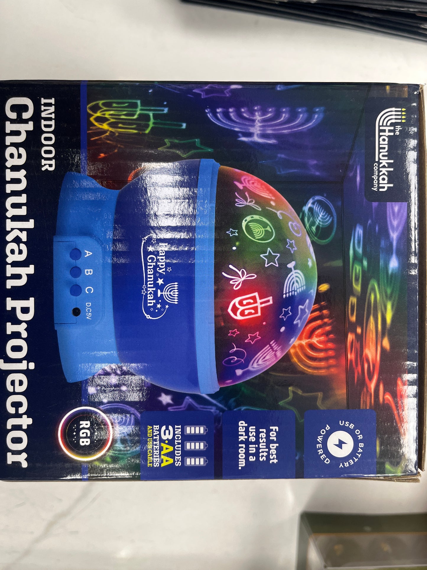 Indoor Hanukkah projector ￼