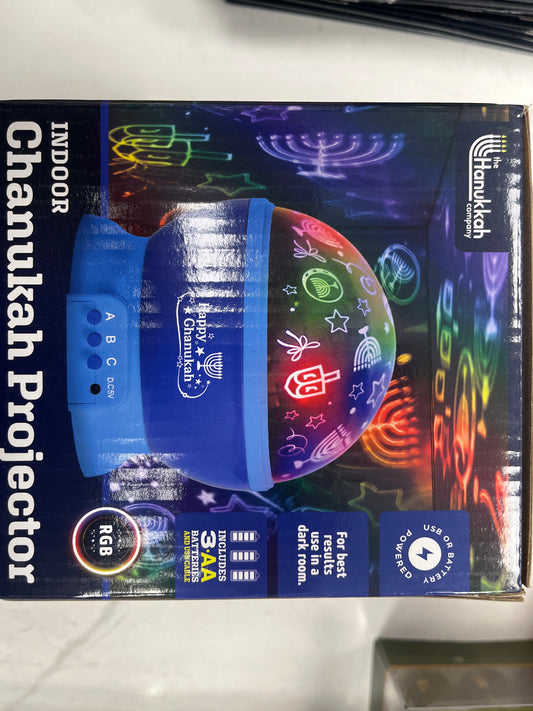 Indoor Hanukkah projector