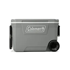 Coleman Classic Series Insulated Portable Rolling Cooler with Wheels, Leak-Resistant Outdoor Hard Cooler Keeps Ice up to 5 Days, 62-Quart