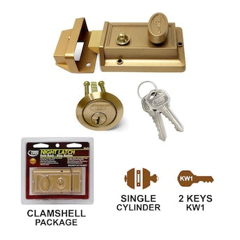 Premier Lock Laquered Bronze Single Cylinder Deadbolt