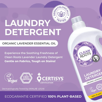 Clean roots laundry detergent organic lavender 9.29oz