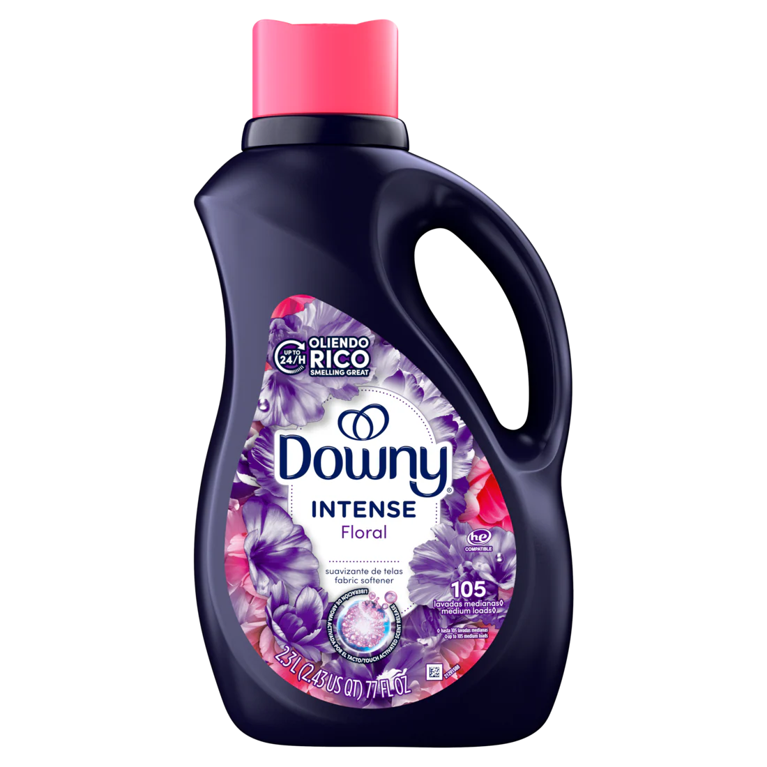 Downy Intense Fabric Softener Liquid Floral Scent 105 loads In-Wash Liquid Fabric Softener and Laundry Conditioner - 77oz