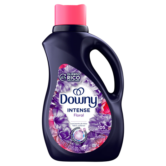 Downy Intense Fabric Softener Liquid Floral Scent 105 loads In-Wash Liquid Fabric Softener and Laundry Conditioner - 77oz
