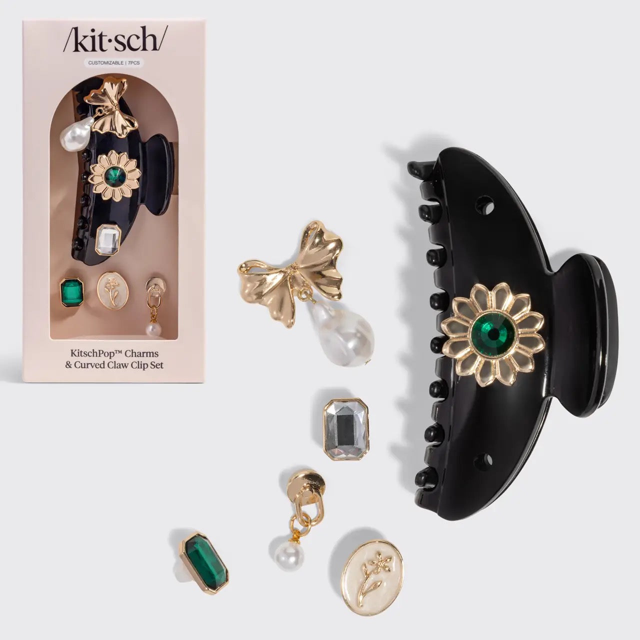 Kit.sch/ claw clip set customizable7  piece ￼