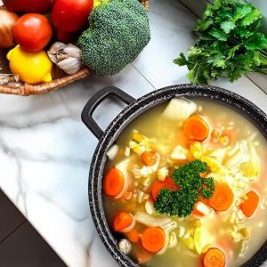 BergHOFF EuroCAST Cast Aluminum Nonstick 11" Stockpot 7qt., Glass Lid