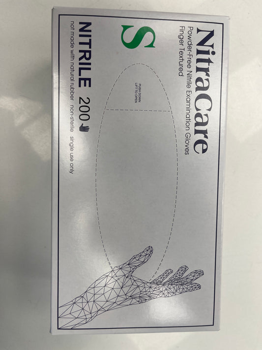 Nitrile gloves, size small 200 count
