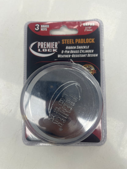 Steel padlock