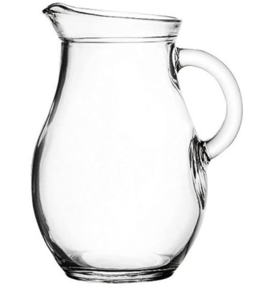 Glass pitcher 50oz Hand made