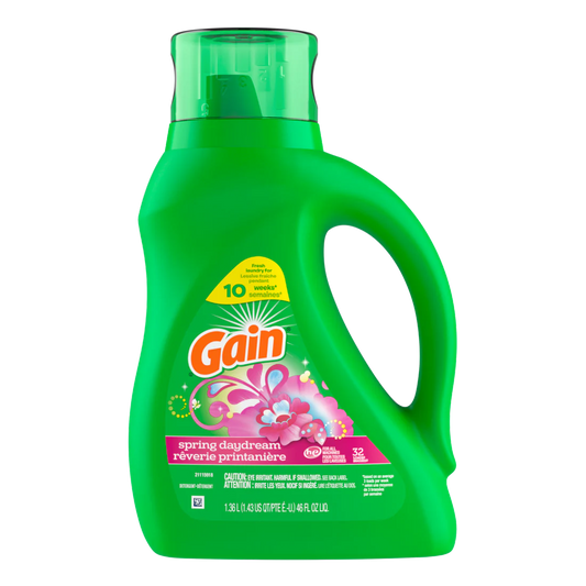 Gain + Aroma Boost Liq. HE Spring Daydream 32 Loads - 46oz