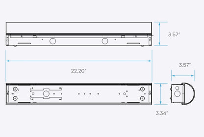 Luxrite LR25191 2 feet LED Light fixture
