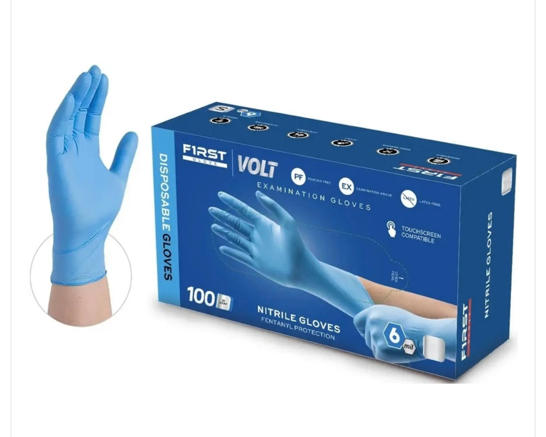 VOLT FIRST CORE Gloves 6MIL Thickness Medium 100 count