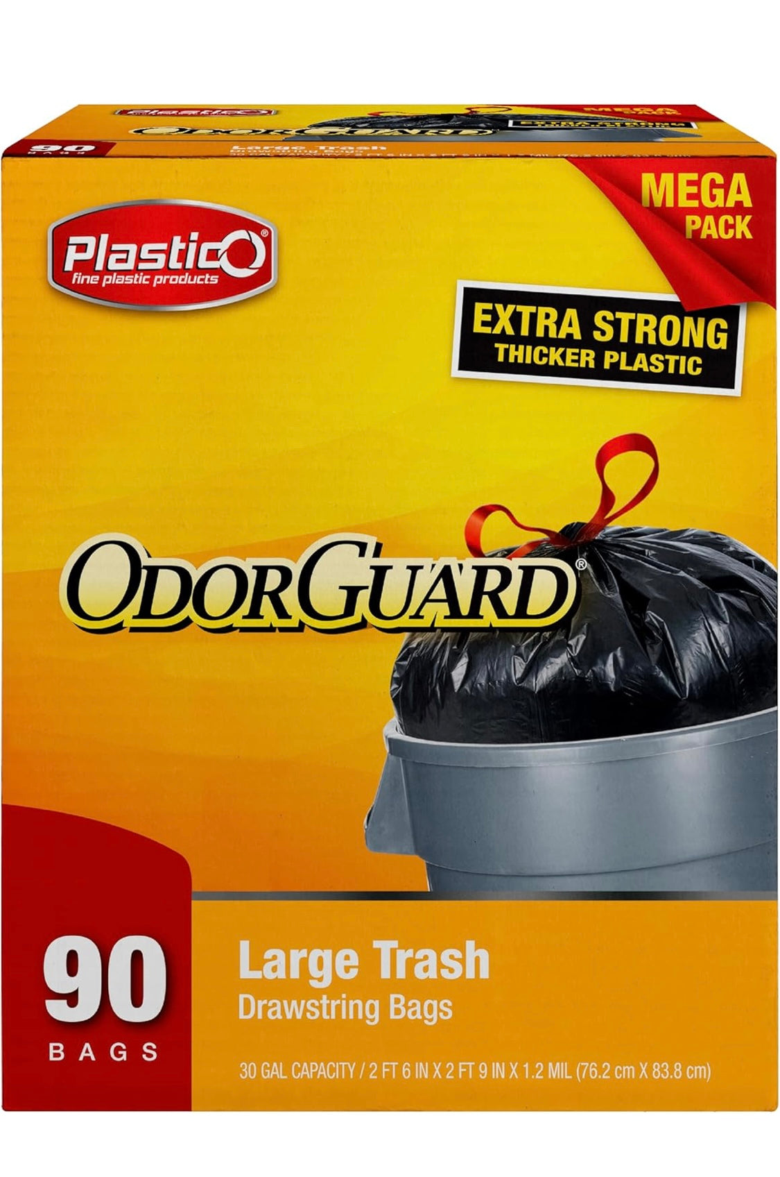 Plstico Trash bags 90 count 30 gallon