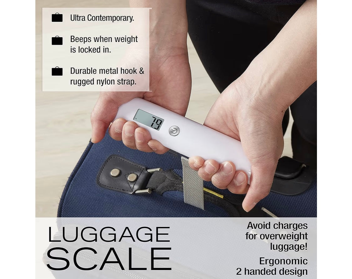 Taylor Ultra Light Digital Luggage Scale, White, Universal
