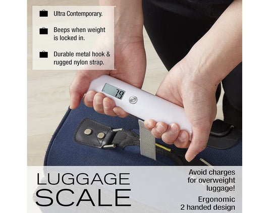Taylor Ultra Light Digital Luggage Scale, White, Universal