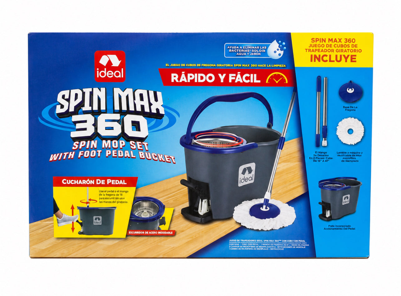 SPIN MOP 360 with paddle Bucket