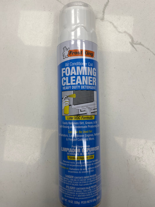 Air conditioner, foam spray, coil cleaner