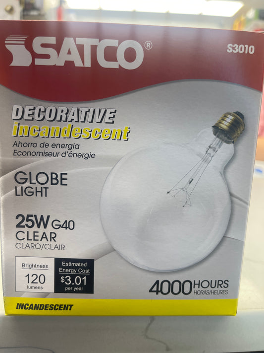 G40 25W Globe bulb Clear