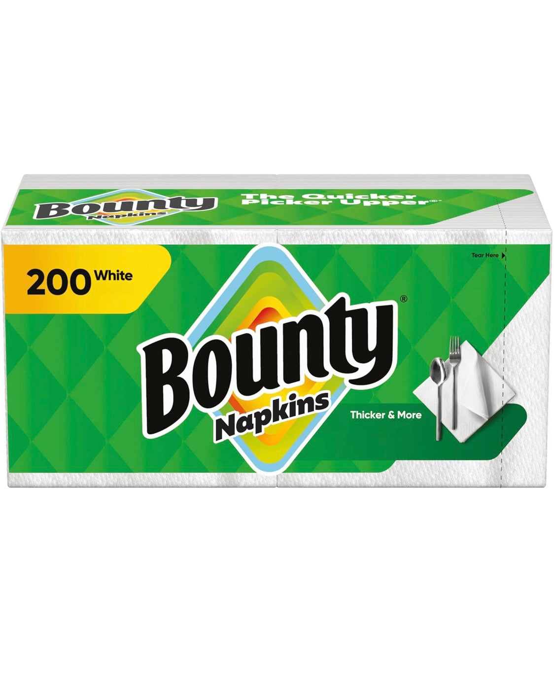 Bounty Napkins 200 count White