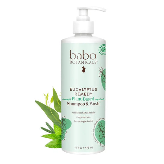 Babo Botanicals Eucalyptus Remedy Plant-Based Shampoo & Wash 16 oz.