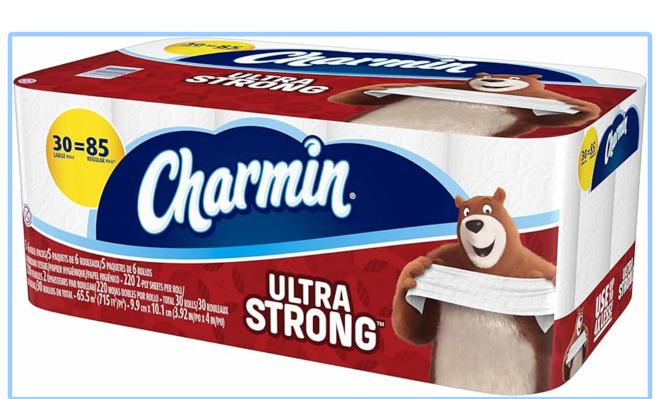 Charmin Toilet Paper 30=80 Rolls