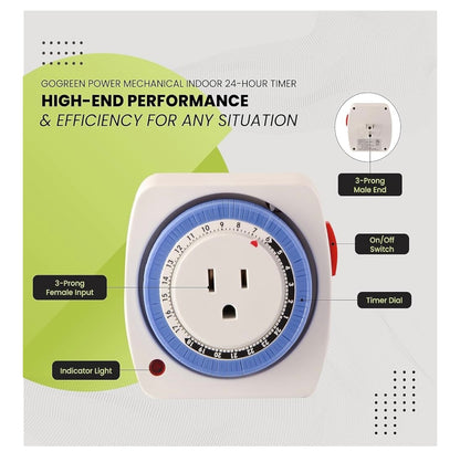 Go green 24 hour timer ￼