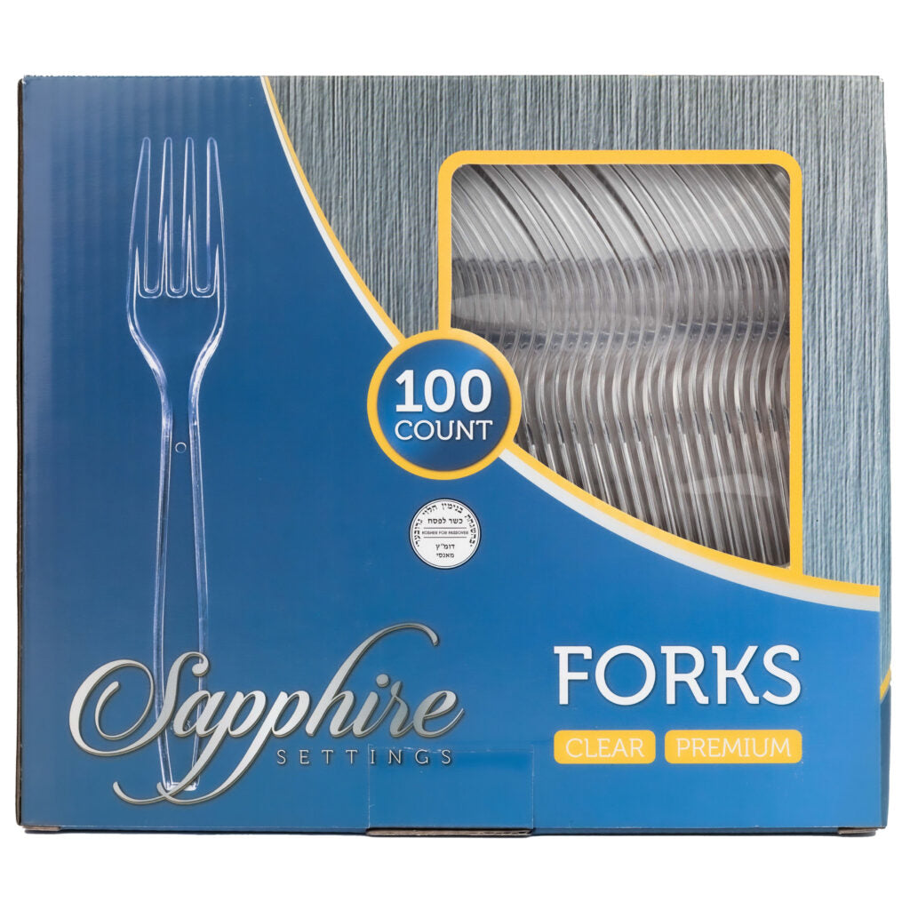 Basic Cutlery Collection, Clear Forks BOX (100 Count)