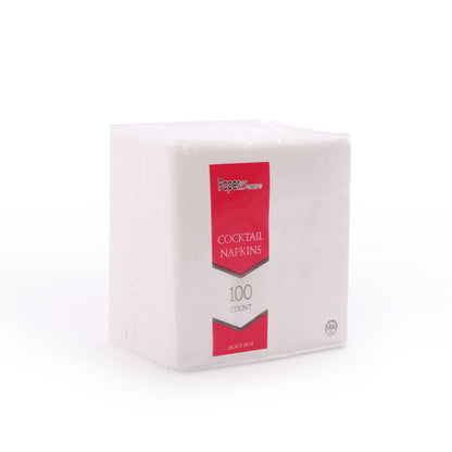 Cocktail Napkins White (100 Count)