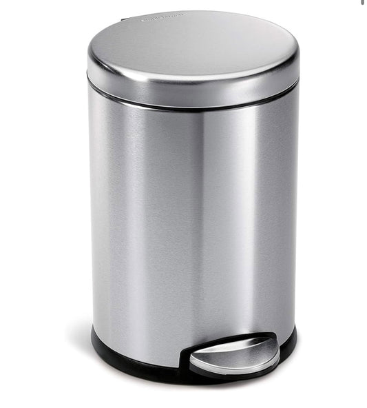 Stainless steel 12 Liter heavy duty garbage can ￼