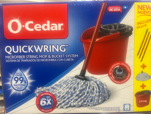O-cedar mop and bucket