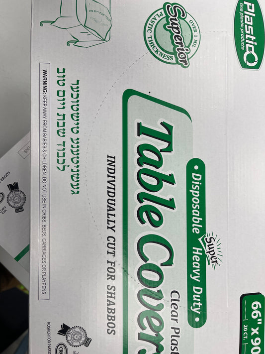 Disposable heavy duty table cover 66 x 90