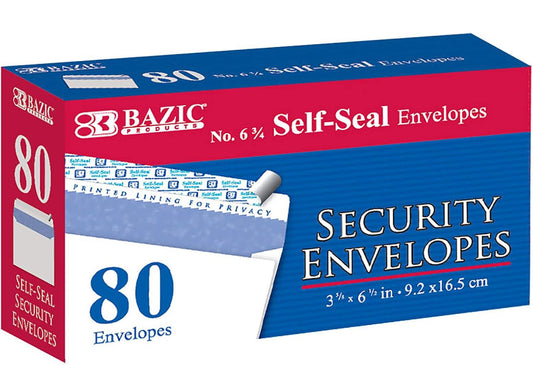 Security envelopes 80 pack 3 x 6 ￼