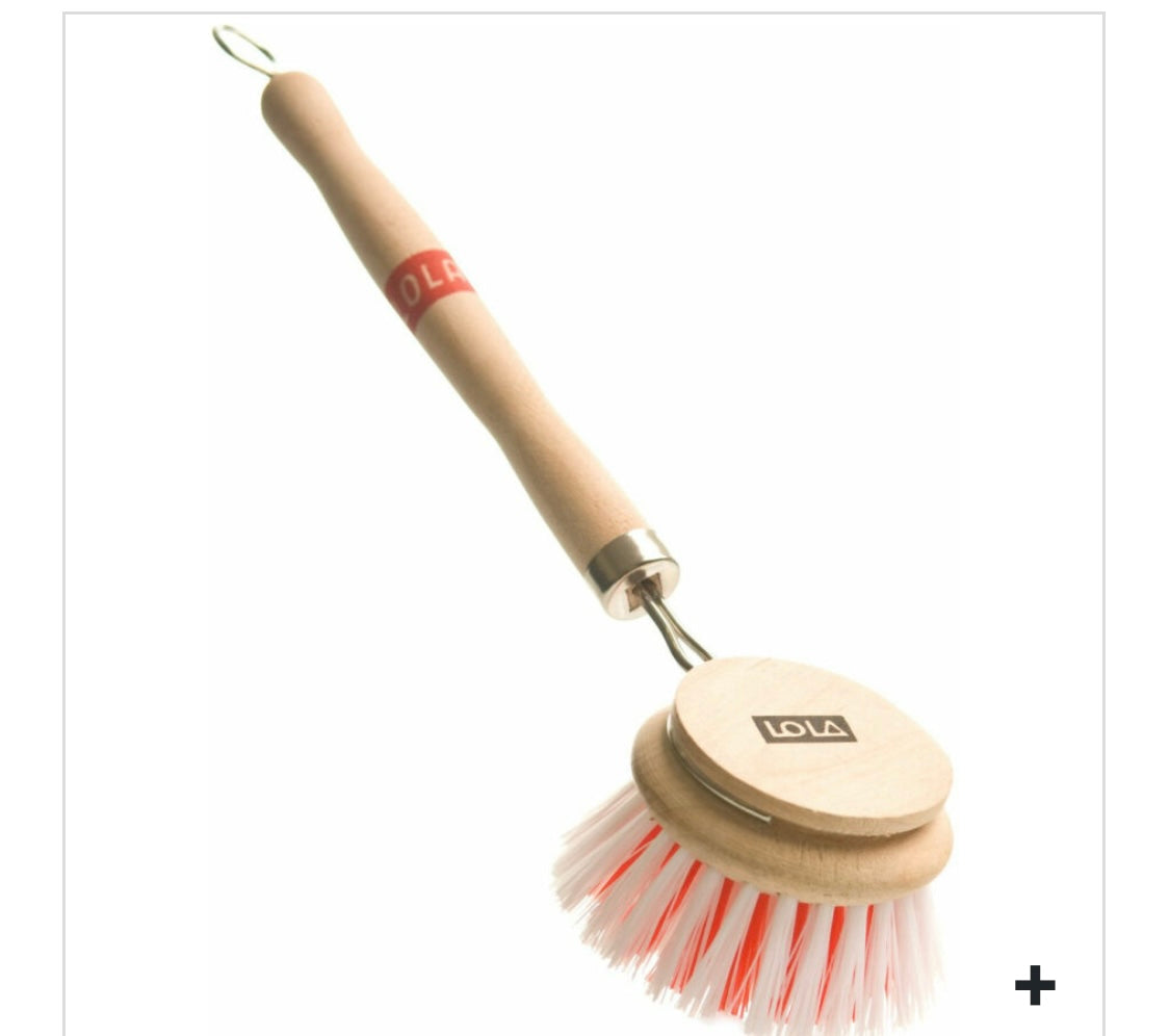 VEGETABLE/DISH BRUSH-LG WOOD
