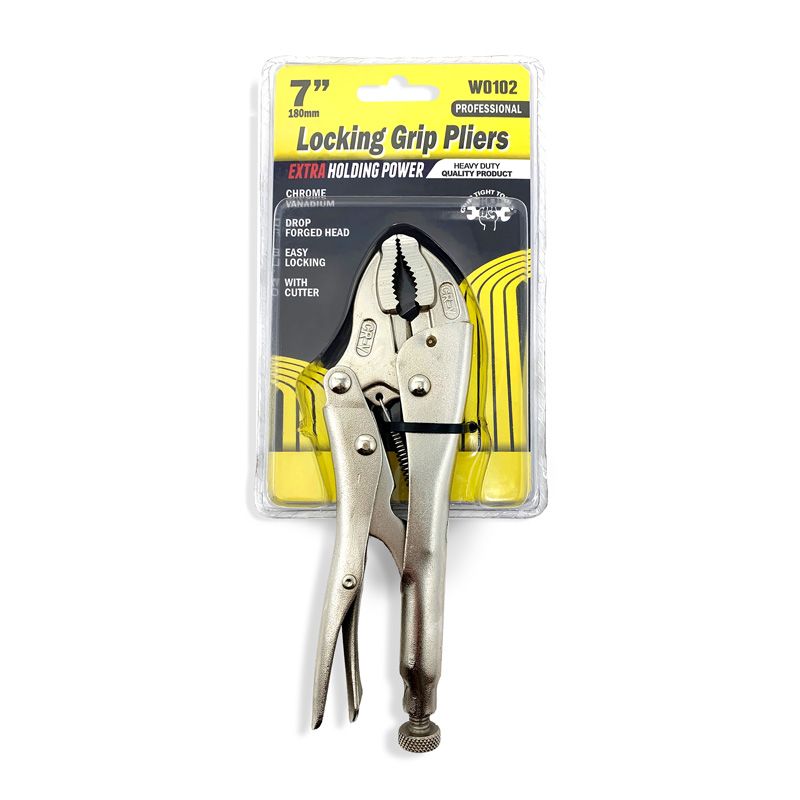 Locking grip pliers, 7 inches