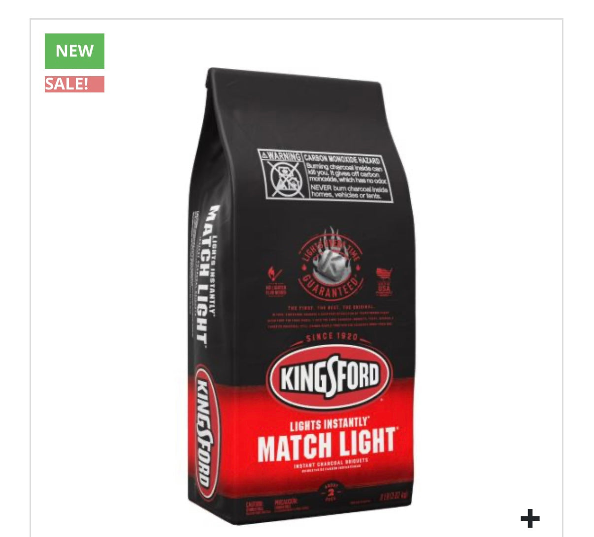 Kingsford Match Light Instant Charcoal Briquettes – 8Lb/1pk