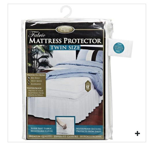 MATTRESS COVER-FABRIC w-ZIPPER TWIN