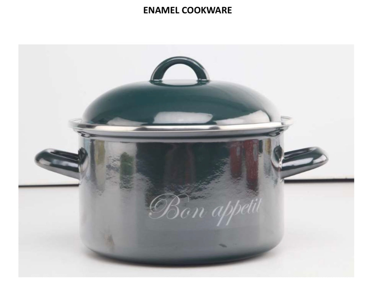 Europe ware enamel pot 2.6 Q Green