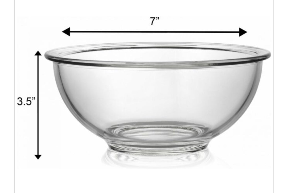 BOVADO GLASS MIXING BOWL – 1.5 QT