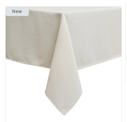 Tablecloth - Value Linen Look - Harvest Weave - Beige 70x160”