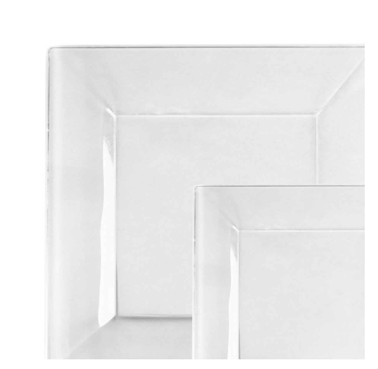 8" Clear SQ Plate