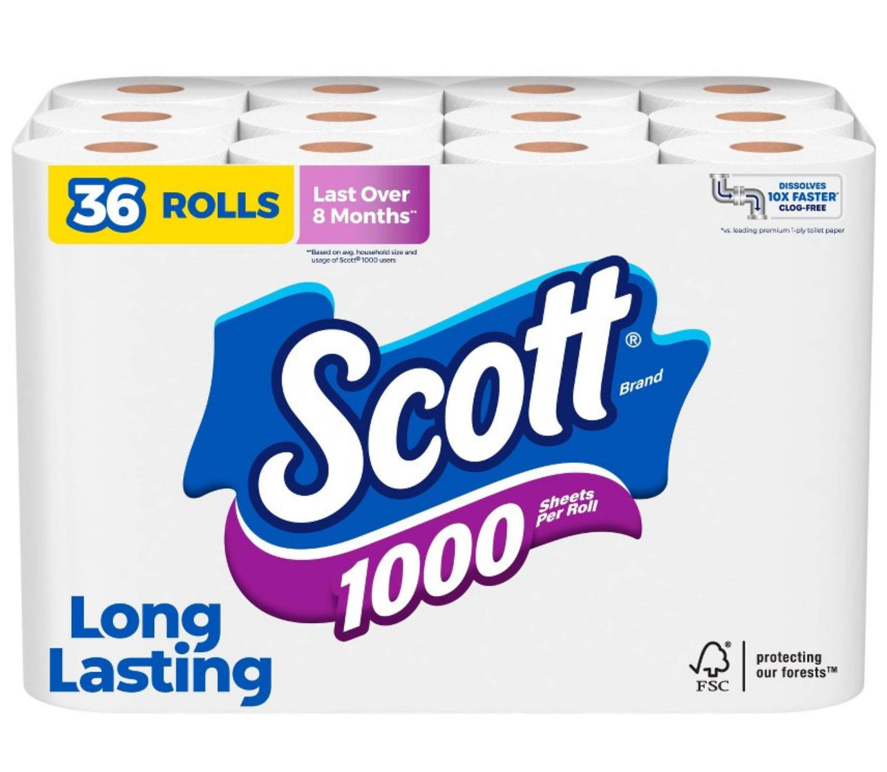 Scott toilet paper 36 Rolls